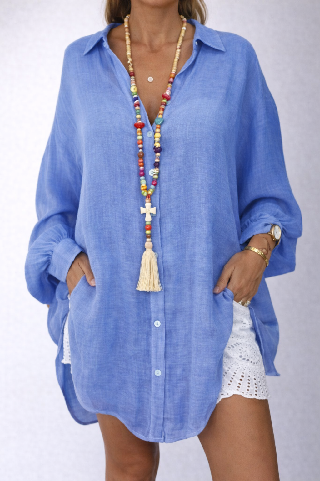 Relaxed Cotton Shirt Sophie Laurie Pinterest-Inspired