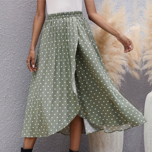 Pinterest-Inspired Sophie Laurie Chiffon Polka Dot Skirt
