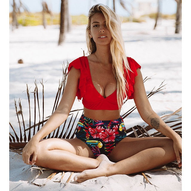 Vibrant High Waist Bikini by Sophie Laurie