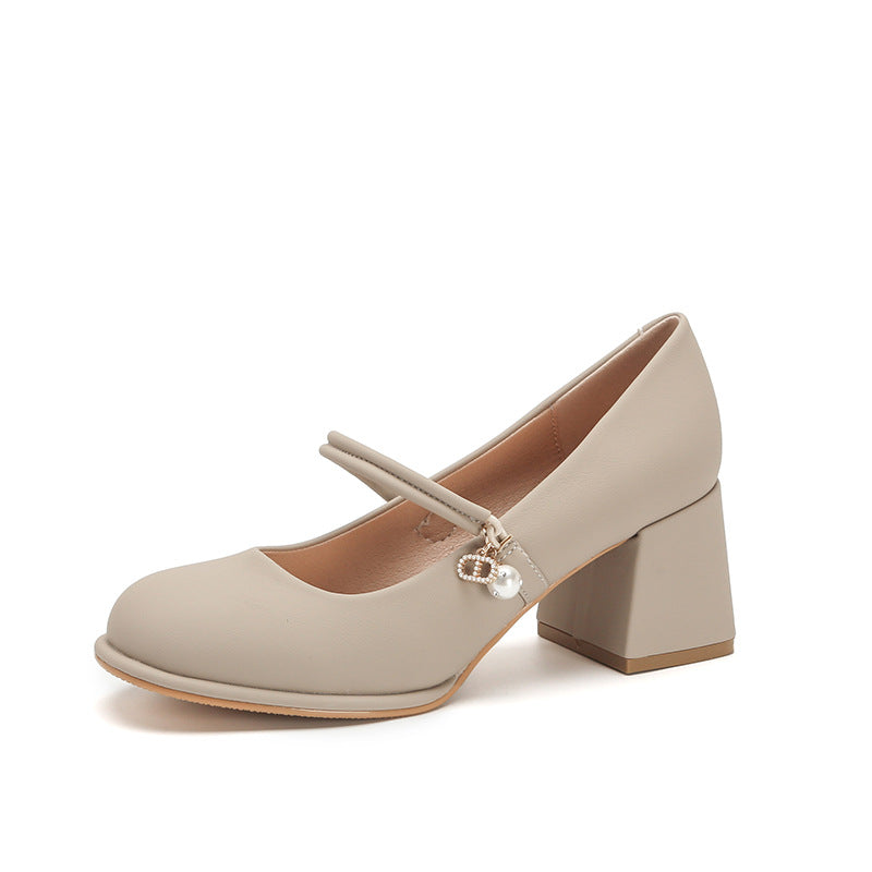 Elegant Chunky Heel High Heels by Sophie Laurie