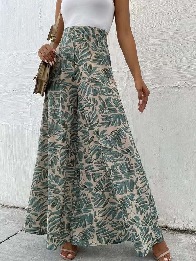 Chic Floral Wide-Leg Pants by Sophie Laurie