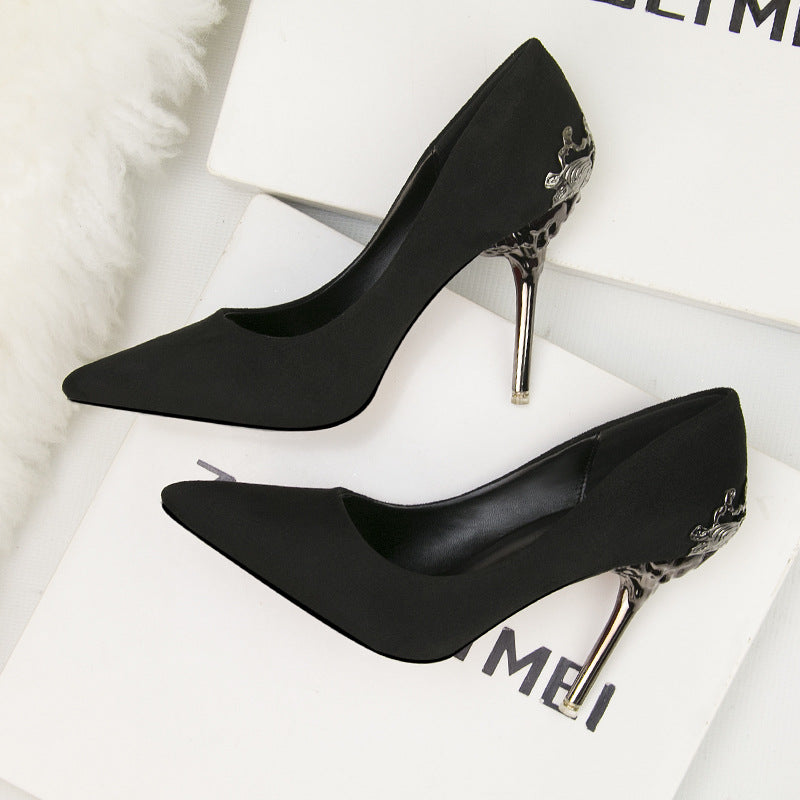 Elegant Suede High Heels by Sophie Laurie
