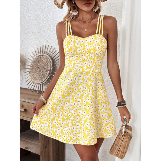 Sunny Floral A-Line Dress by Sophie Laurie