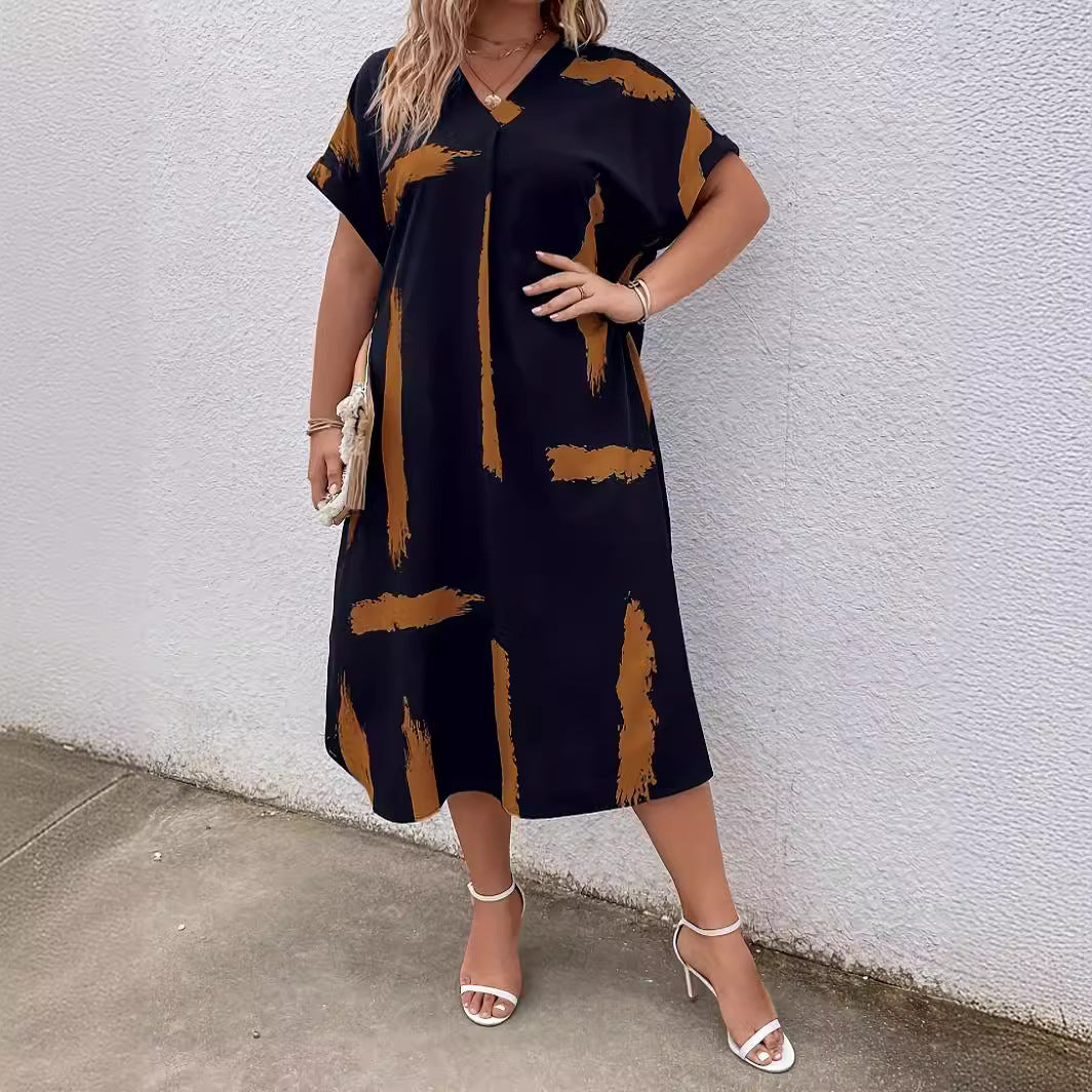 Modern Geometric Sophie Laurie Dolman Maxi Dress