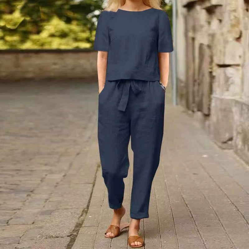Vintage Linen Set by Sophie Laurie - Summer Capri Outfit