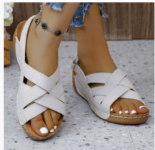 Chic Wedge Platform Sandals by Sophie Laurie