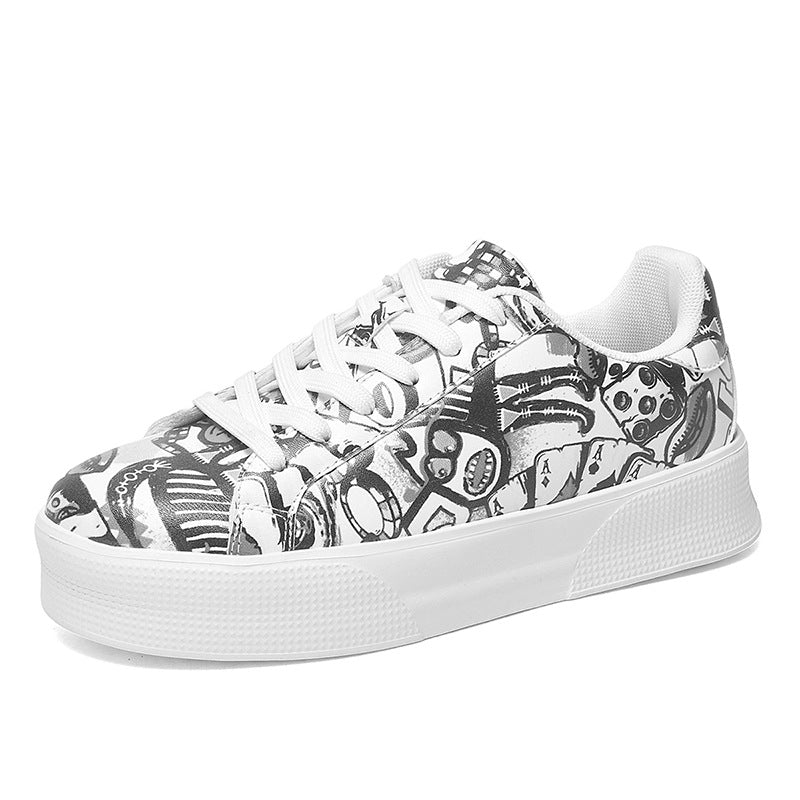 Graffiti Print Sophie Laurie Low-Top Sneakers