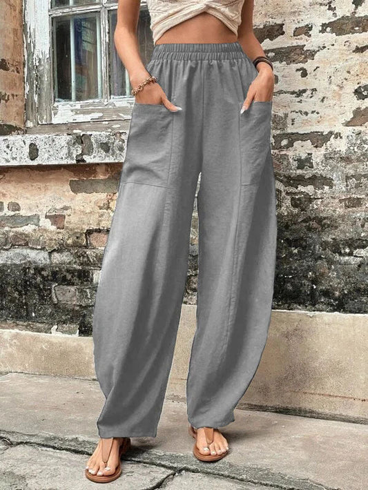 Relaxed Fit Sophie Laurie Harem Pants with Pockets