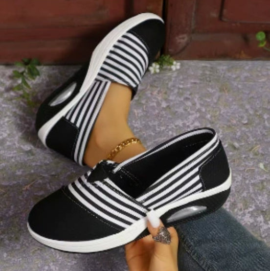Striped Lightweight Slip-On Sophie Laurie Women's Shoes