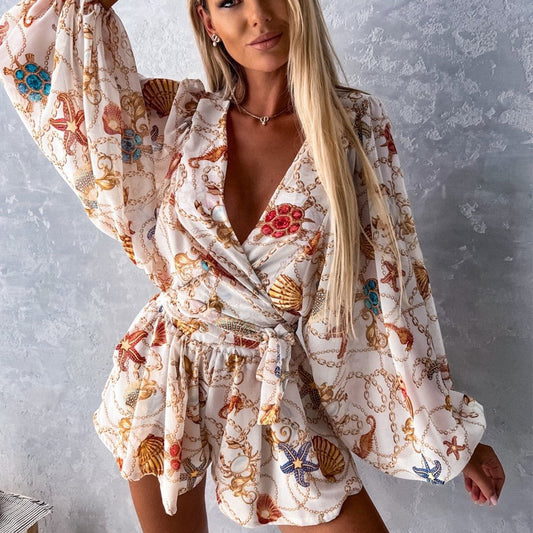 Boho Chic Sophie Laurie Tropical Jumpsuit Set