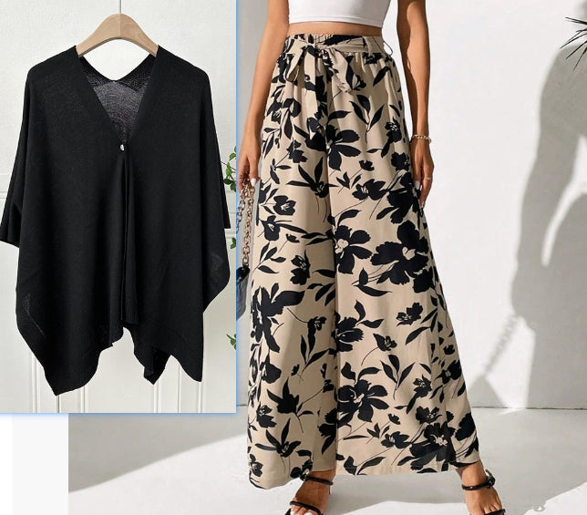 Floral High Waist Wide Leg Pants by Sophie Laurie