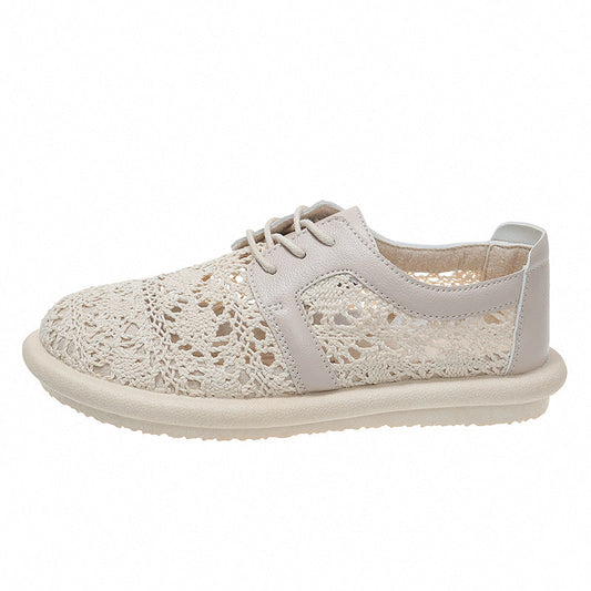 Breathable Crochet Sophie Laurie Casual Flat Shoes