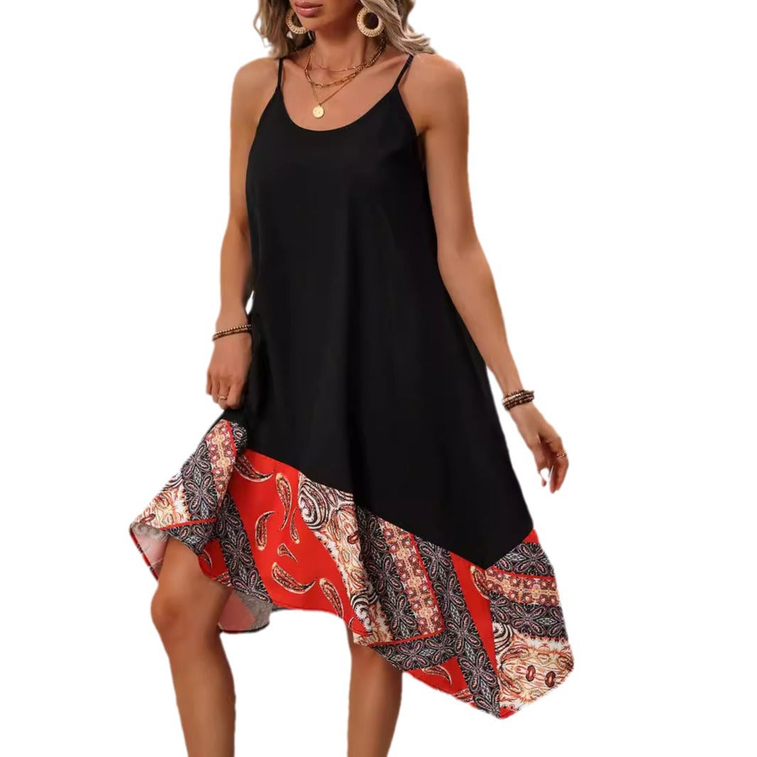 Chic Printed Sling Dress by Sophie Laurie