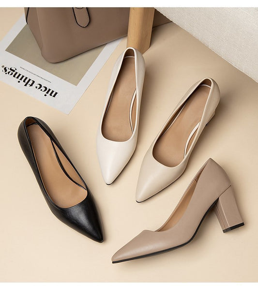 Chic Pointed High Heels by Sophie Laurie