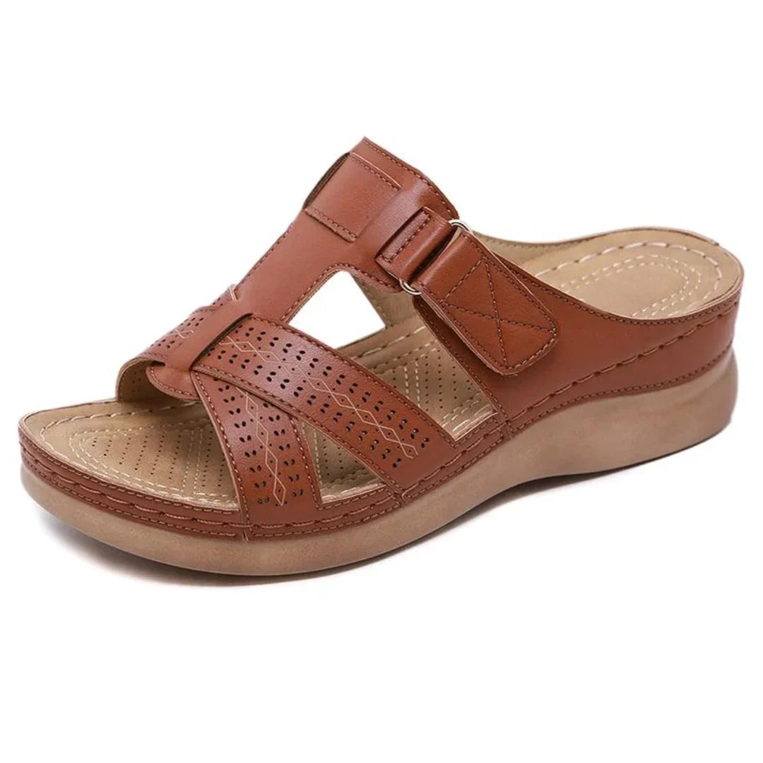 Vintage Wedge Sophie Laurie Slip-On Ladies Sandals