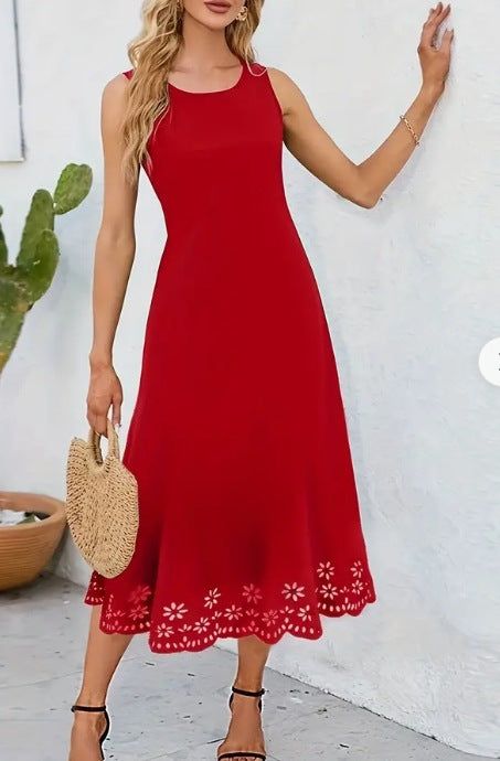 Sleeveless A-Line Midi Dress by Sophie Laurie