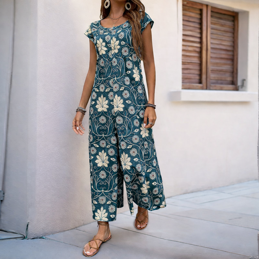 Floral Wide Leg Jumpsuit by Sophie Laurie