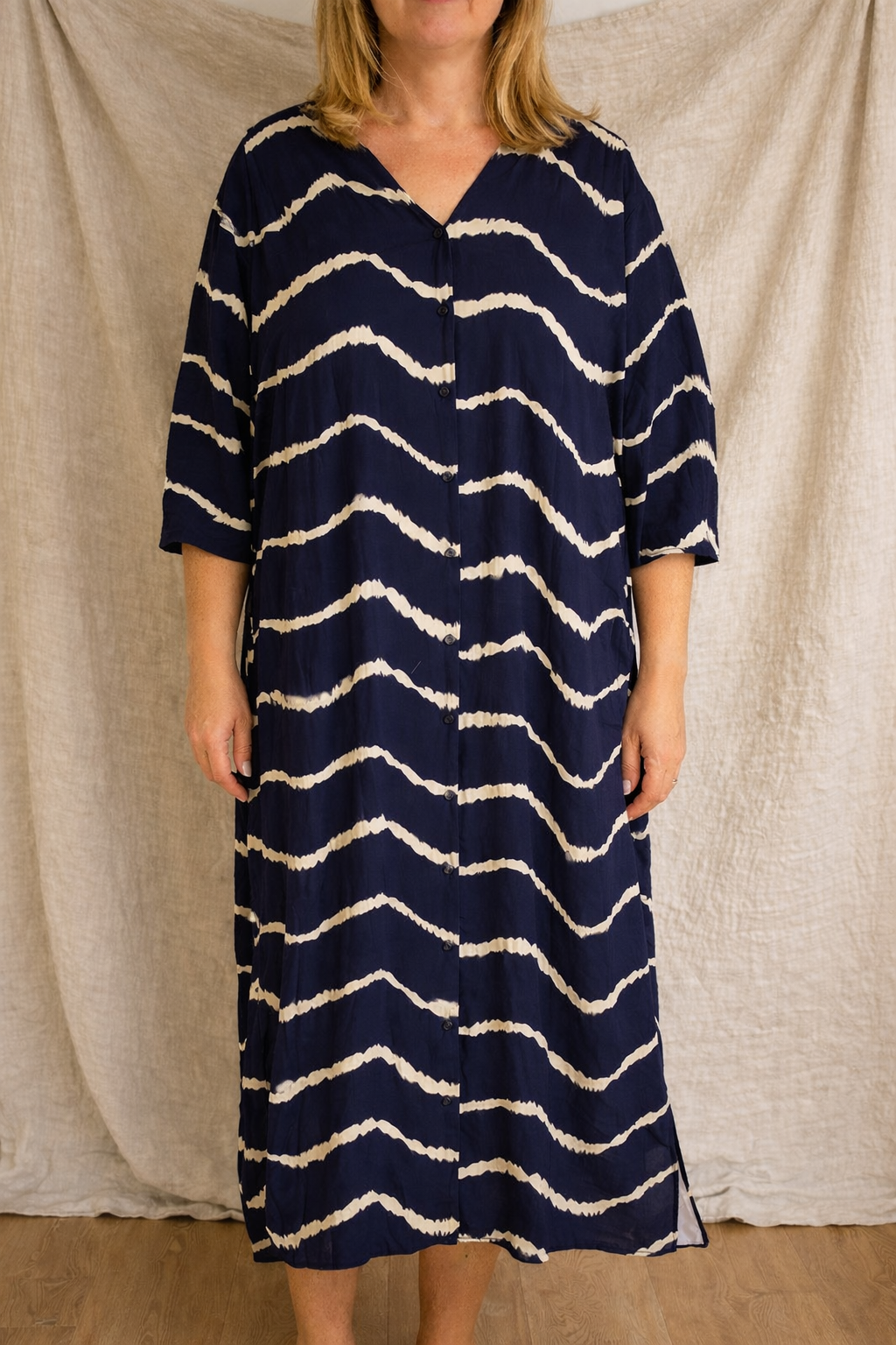 Retro Navy Sophie Laurie Summer Cardigan Dress