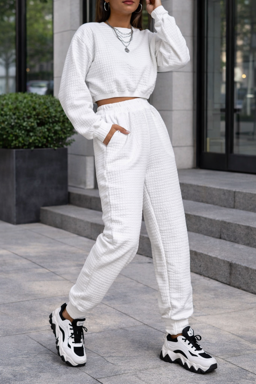 Textured Cozy Sophie Laurie Women’s Lounge Set