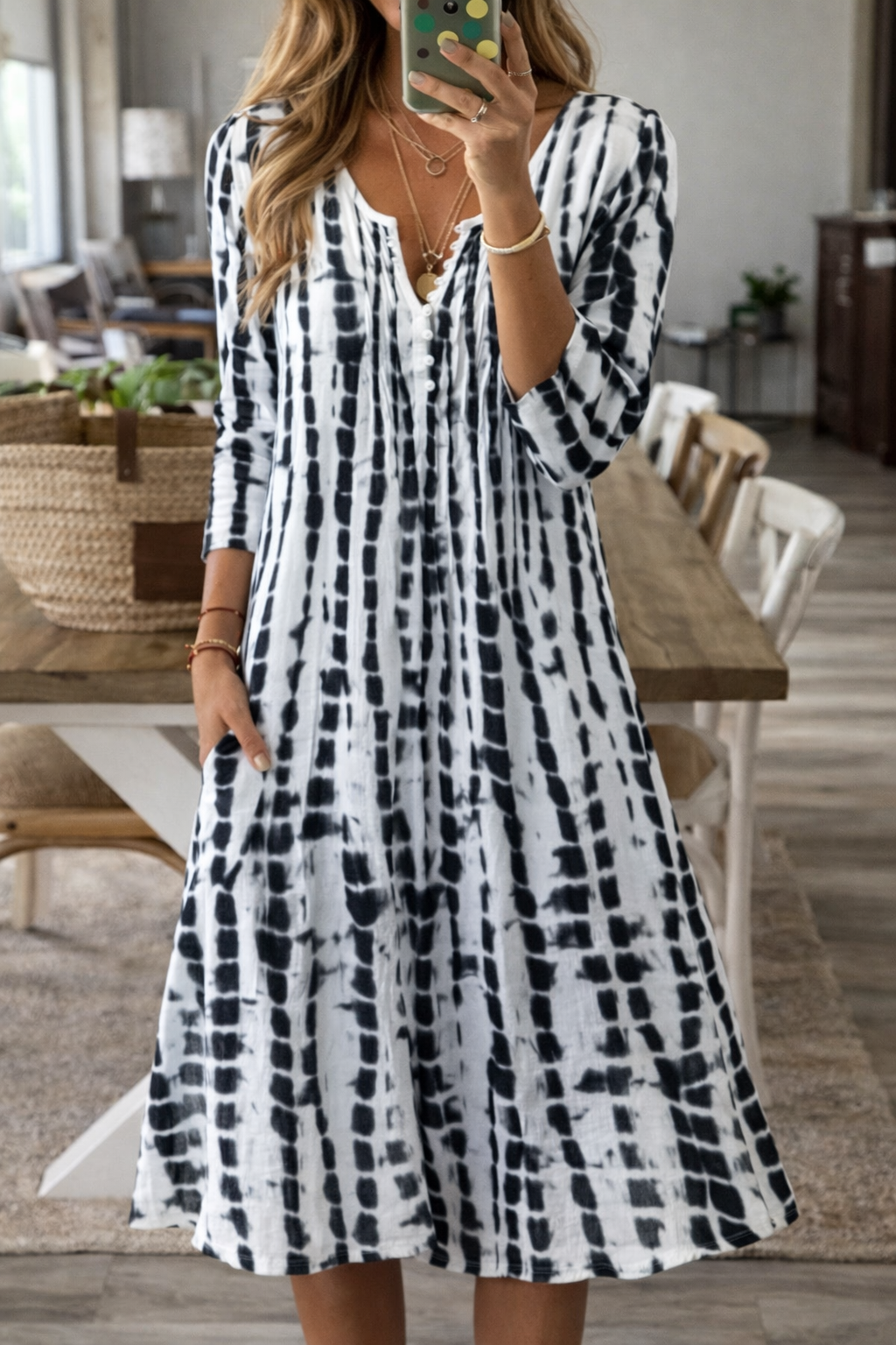Chic A-Line Sophie Laurie Everyday Midi Dress