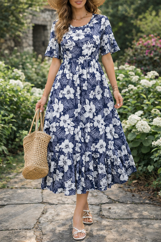 Floral Midi Sophie Laurie Summer Dress