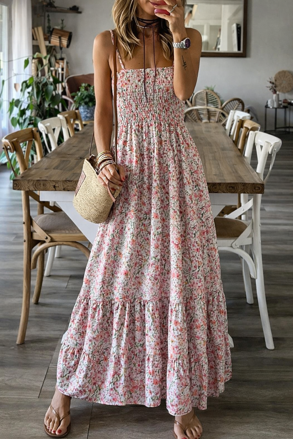 Floral Chiffon Swing Dress Sophie Laurie