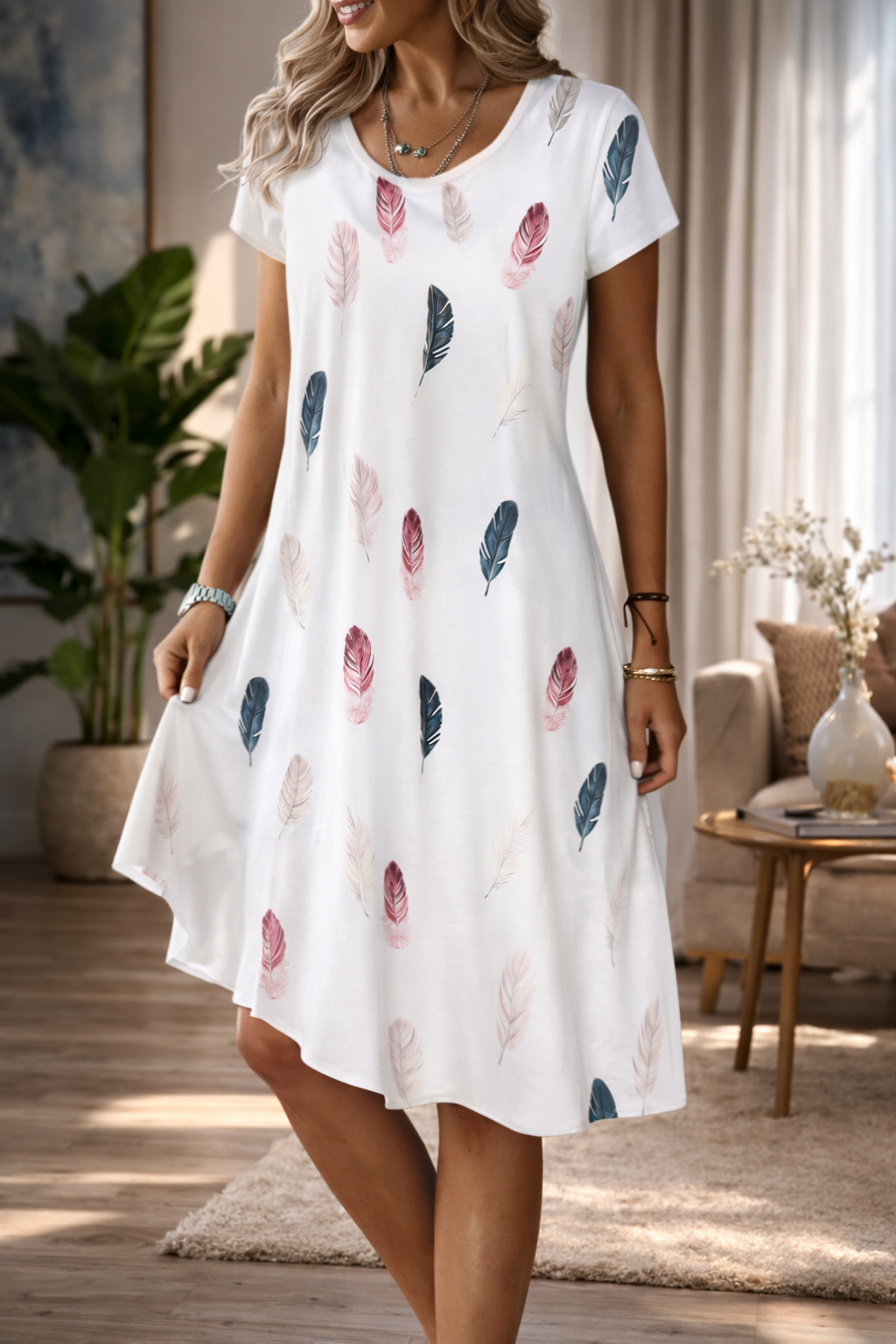 Floral Print Sophie Laurie Summer A-Line Dress