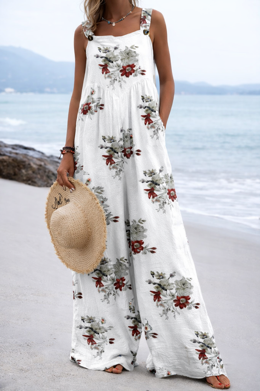 Vibrant Print Sophie Laurie Wide Leg Romper