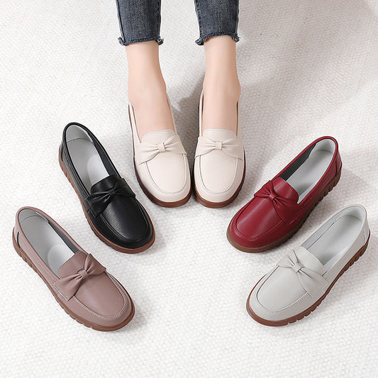 Elegant Comfort Sophie Laurie Flat Leather Loafers