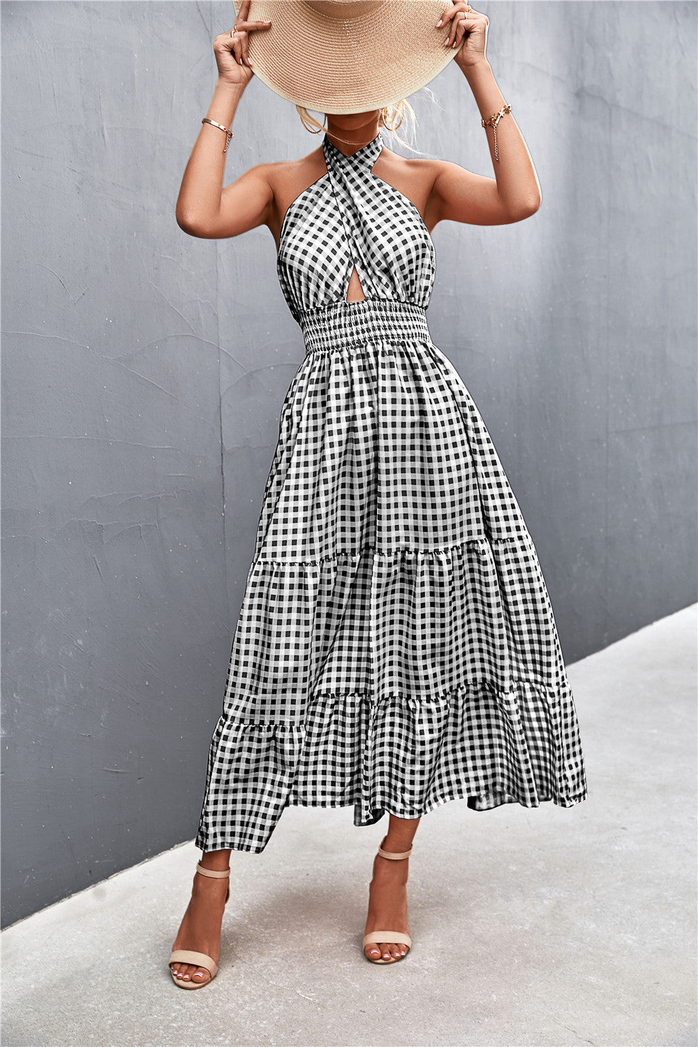 Chic Halter Backless Dress by Sophie Laurie
