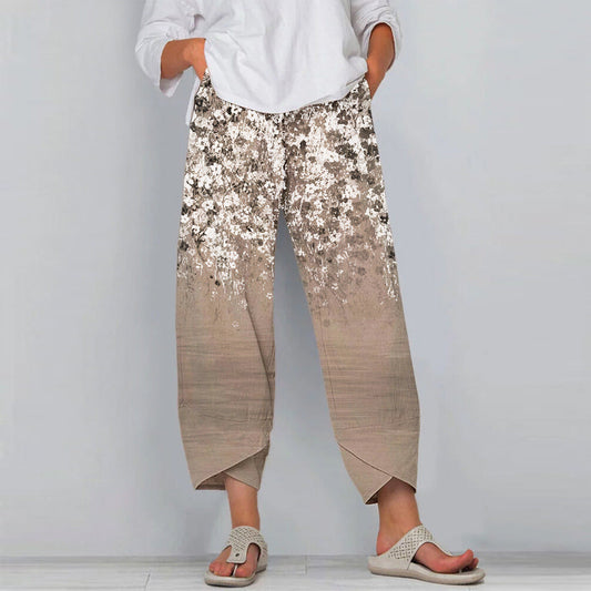 Pinterest-Inspired Floral Casual Pants by Sophie Laurie