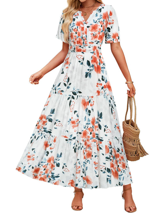 Floral Maxi Dress Sophie Laurie Summer Comfort