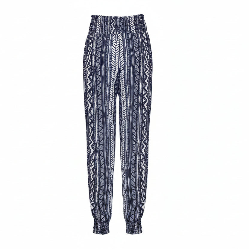 Boho High Waist Print Pants by Sophie Laurie