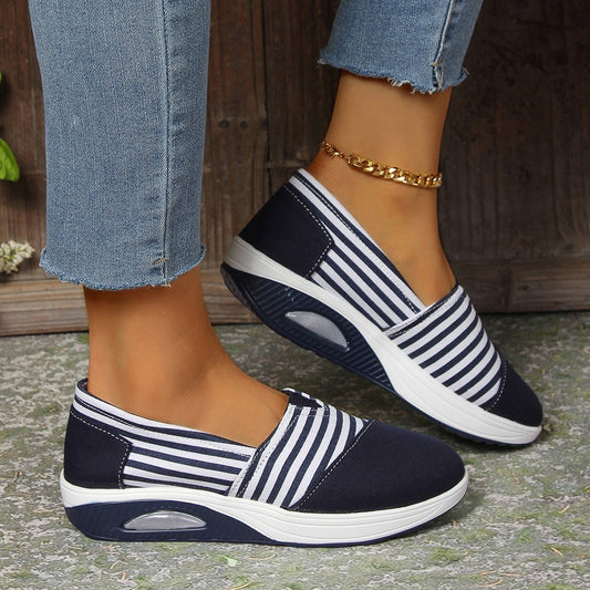 Striped Lightweight Slip-On Sophie Laurie Women's Shoes