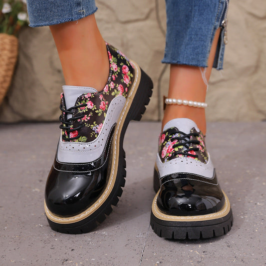 Chic Floral Sophie Laurie Plus-Size Casual Shoes