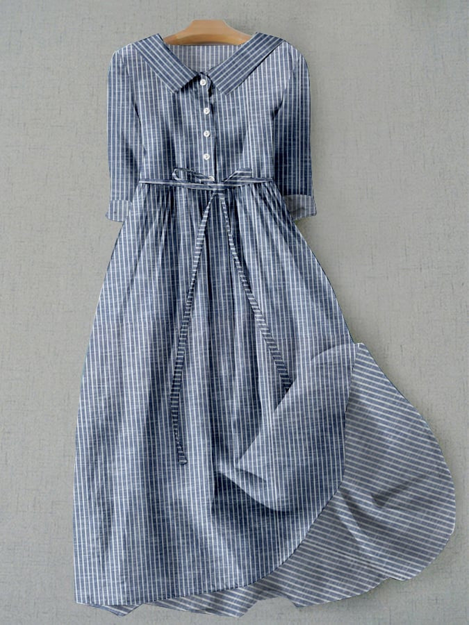 Striped Everyday Shirt Dress Sophie Laurie