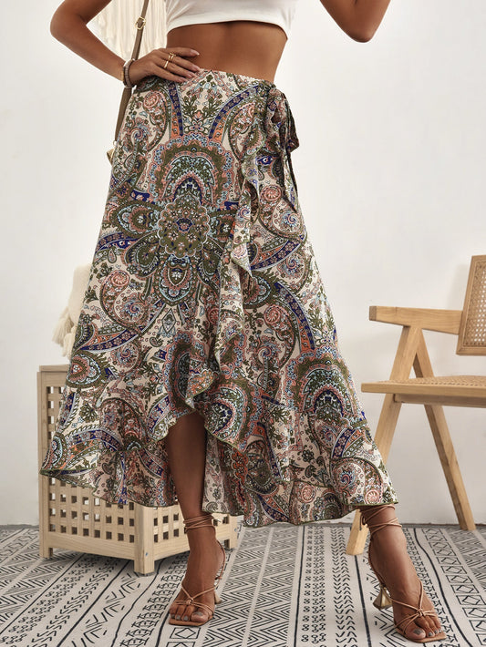 Boho Ruffle Sophie Laurie Pinterest-Inspired Skirt