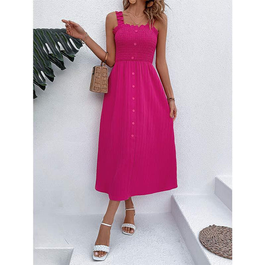 Chic Rose High Waist Dress by Sophie Laurie