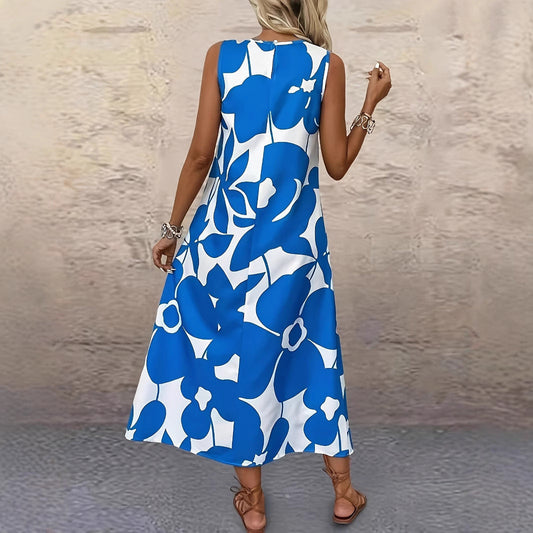 Bold Floral Sophie Laurie Sleeveless Summer Dress
