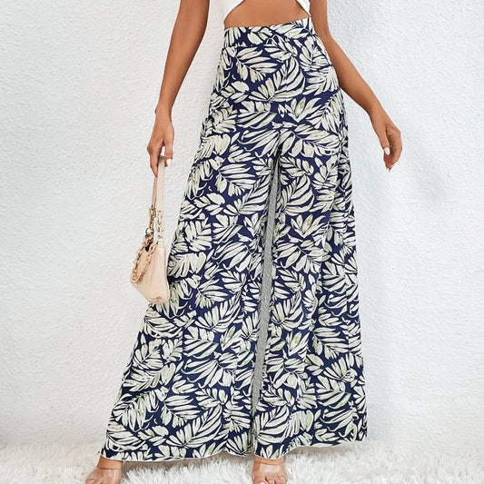 Chic Floral Wide-Leg Pants by Sophie Laurie