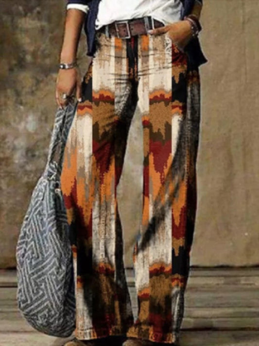 Boho Print Sophie Laurie Wide Leg Pants