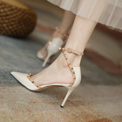 Chic Rivet High Heels by Sophie Laurie