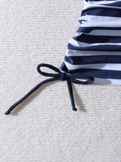 Striped Plus Size Bikini Boxers by Sophie Laurie