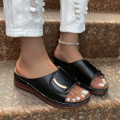 Hollow Platform Sandals Sophie Laurie Women’s Slides