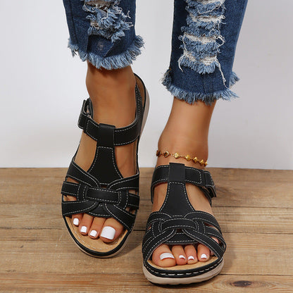 Vintage Comfort Wedge Sandals by Sophie Laurie