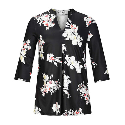 Floral V-Neck Top by Sophie Laurie