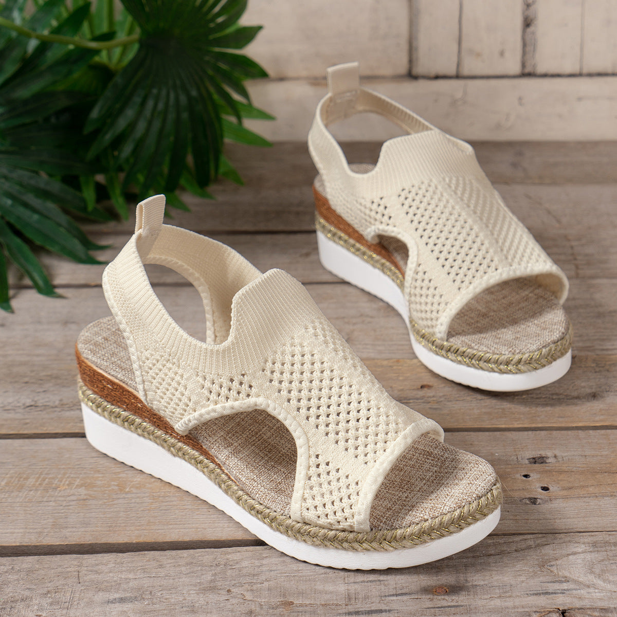 Breathable Wedge Sandals by Sophie Laurie