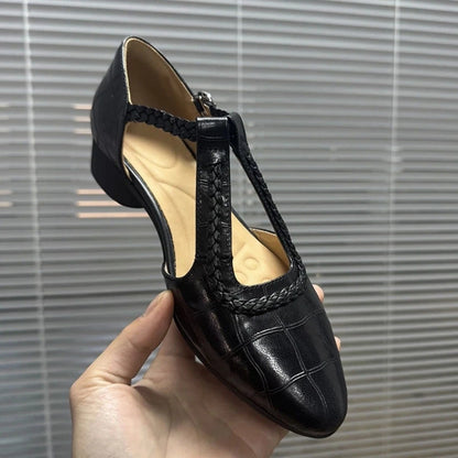 Retro Mary Jane Chunky Heels by Sophie Laurie