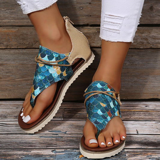 Colorful Comfort Sophie Laurie Plus Size Sandals