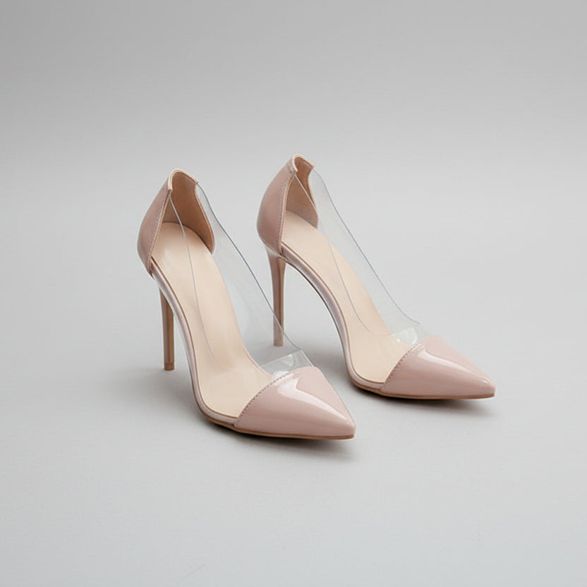 Chic Transparent Stiletto Heels by Sophie Laurie